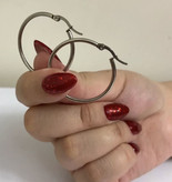 گوشواره حلقه ای استیل و ضد حساسیت