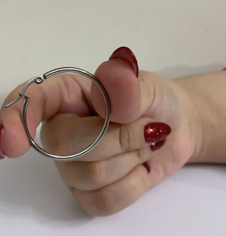 گوشواره حلقه ای استیل و ضد حساسیت